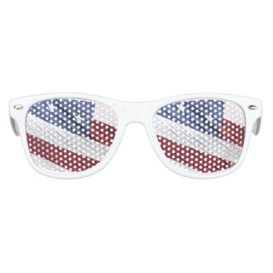 USA Red, White and Blue American Patriotic Flag Kids Sunglasses ...