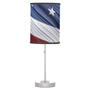 USA Red, White and Blue American Patriotic Flag Table Lamp
