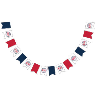 USA Red White and Blue America's 250th Anniversary Bunting Flags