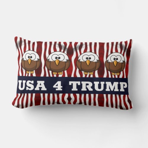 USA Red White and Blue Eagle Election Pillow