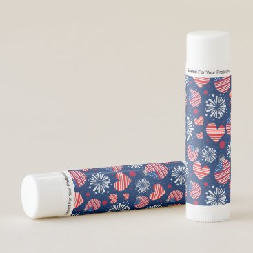 USA Red White and Blue Fireworks | Holidays Lip Balm USA Red White and Blue Fireworks | Holidays Lip Balm