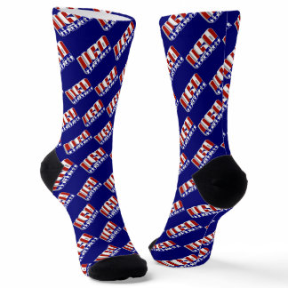 USA Red White and Blue Patriotic Socks