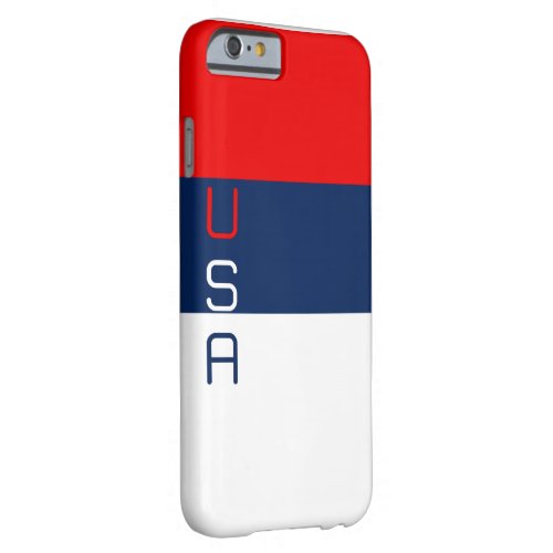 USA Red White and Blue Striped iPhone 6 Case