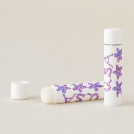 USA Red White Blue Stars Patriotic Lip Balm