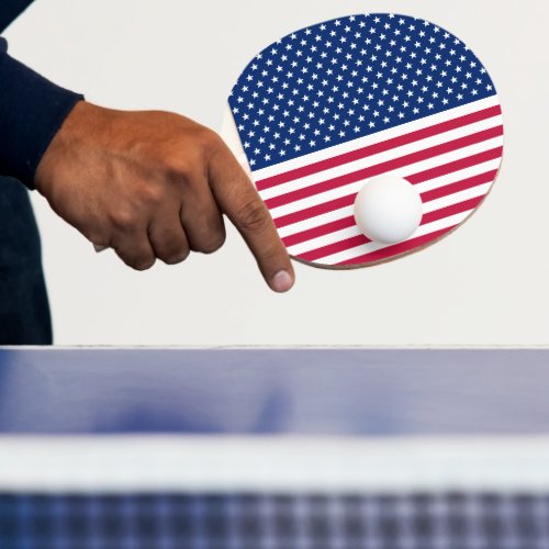 USA Red White Stars Stripes Table Tennis Ping Pong Ping Pong Paddle