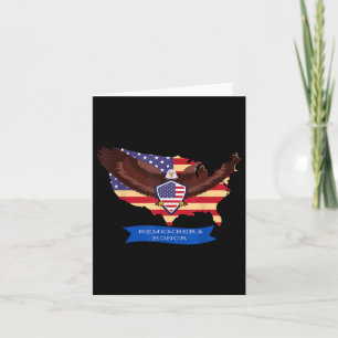 Usa Remember And Honor Fallen Military Memorial Card