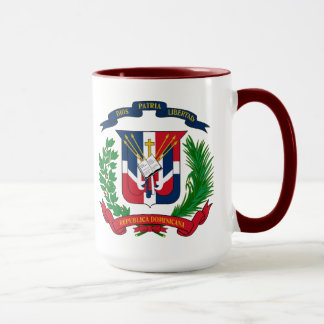 USA Republica Dominicana Heart flags Hispanic Mug