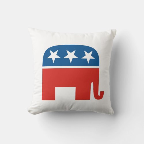 usa republicans party elephant pillow united state