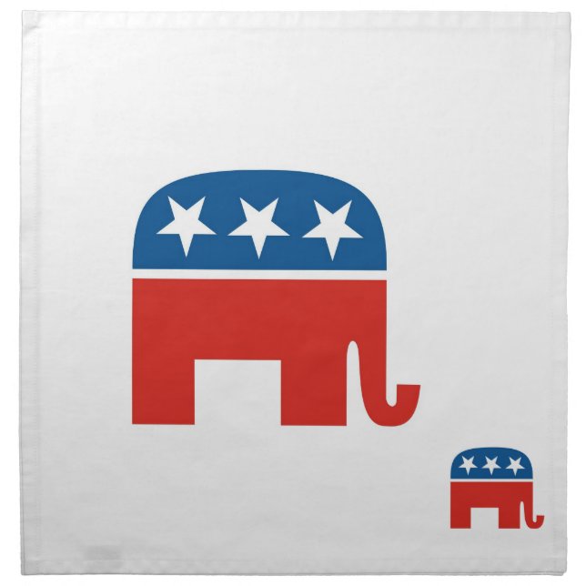 usa republicans party elephant united states cloth napkin (Front)