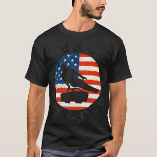 USA Retro Gymnastics Team Vintage Support USA Men T-Shirt