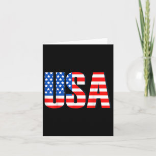 Usa Retro Vintage Distressed Flag For Patriotic Card