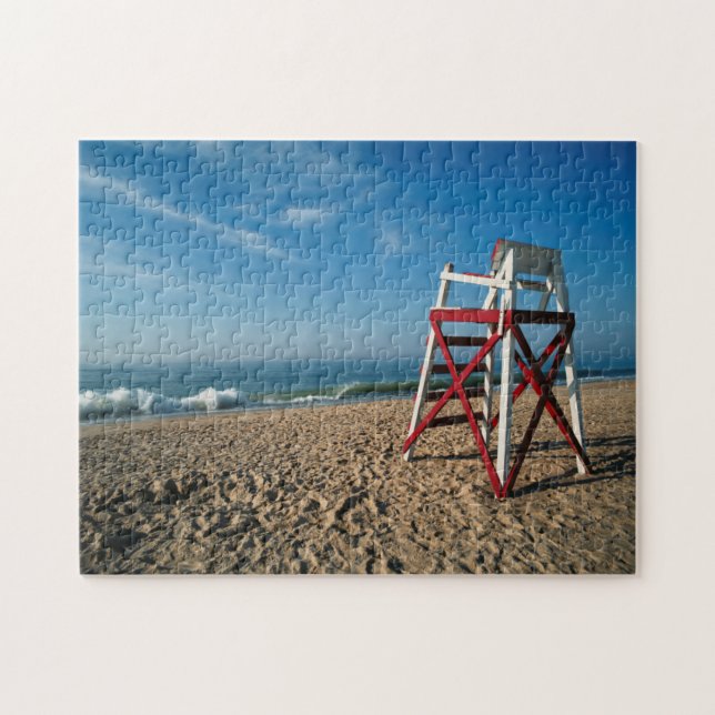 USA, Rhode Island, Charleston Beach, Beachfront Jigsaw Puzzle (Horizontal)