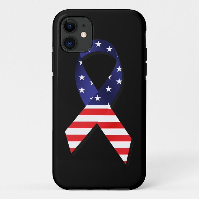 USA Ribbon Case-Mate iPhone Case (Back)