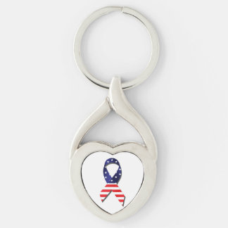 USA Ribbon Keychain