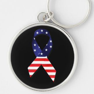 USA Ribbon Keychain