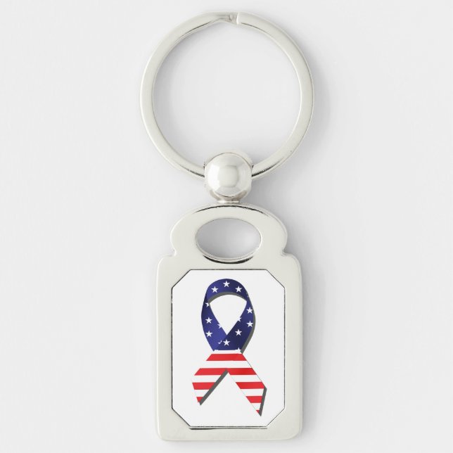 USA Ribbon Keychain (Front)