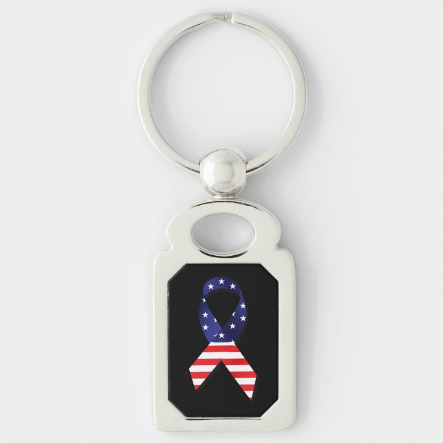 USA Ribbon Keychain (Front)