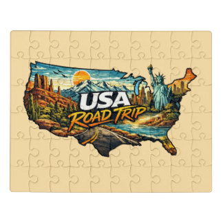USA Road Trip Jigsaw Puzzle