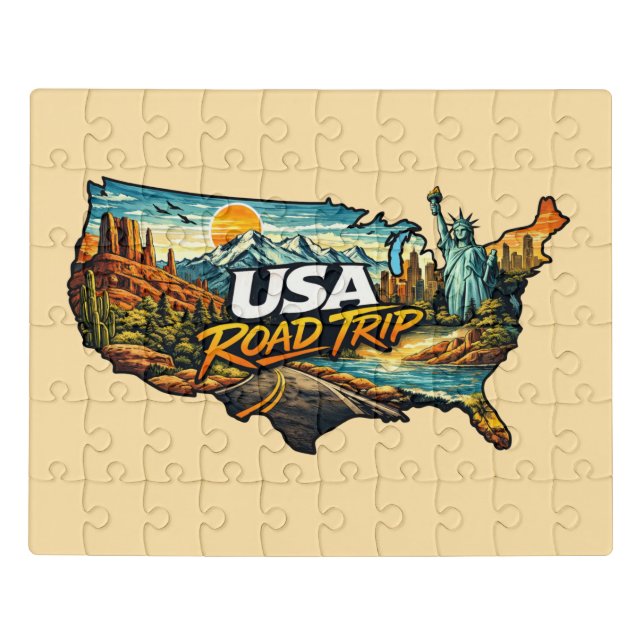 USA Road Trip Jigsaw Puzzle (Puzzle Horizontal)