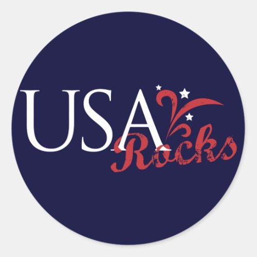 USA Rocks Sticker