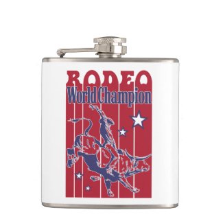 USA rodeo world champion Flask