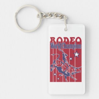 USA rodeo world champion Keychain