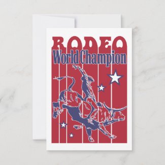 USA rodeo world champion RSVP Card