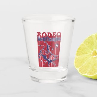 USA rodeo world champion Shot Glass