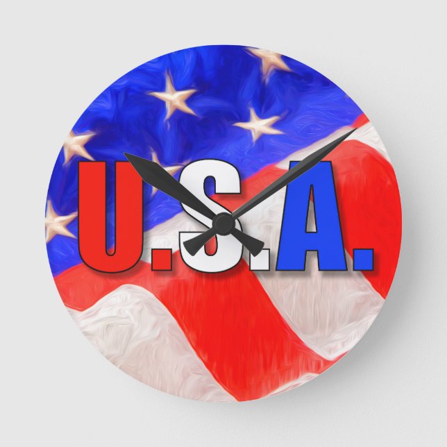 USA ROUND CLOCK (Front)