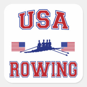 USA Rowing Square Sticker