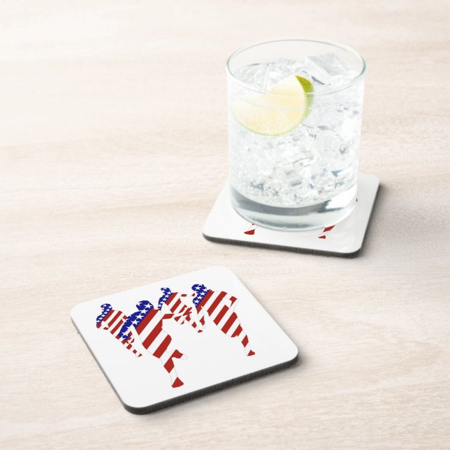 USA Running Team  Beverage Coaster (Right Side)