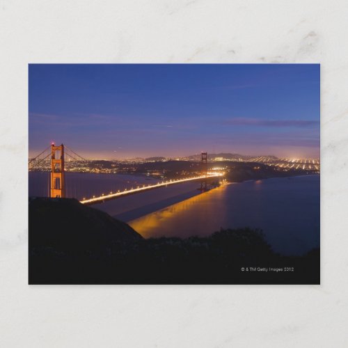 USA San Francisco City skyline with Golden 3 Postcard