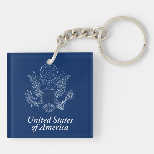 USA seal Keychain (Back)