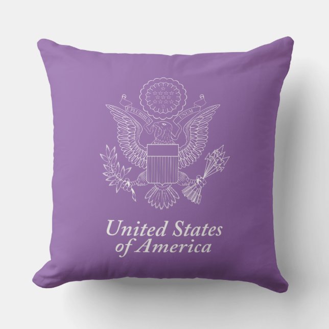 USA seal Throw Pillow (Front)