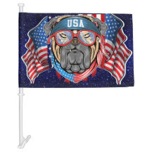 USA - SEE BACK - CAR FLAG