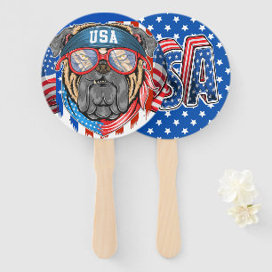 USA - SEE BACK - HAND FAN