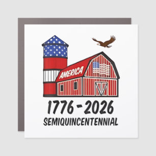 USA Semiquincentennial 250th Anniversary 1776–2026 Car Magnet