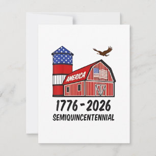 USA Semiquincentennial 250th Anniversary 1776–2026 Note Card