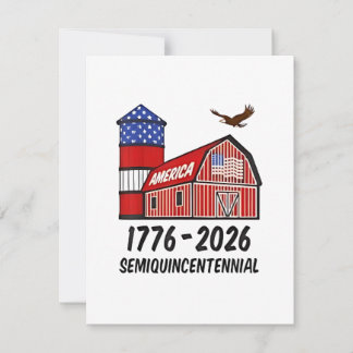 USA Semiquincentennial 250th Anniversary 1776–2026 Note Card