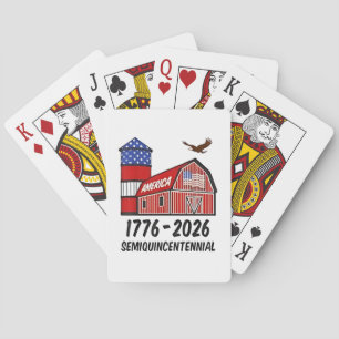 USA Semiquincentennial 250th Anniversary 1776–2026 Poker Cards