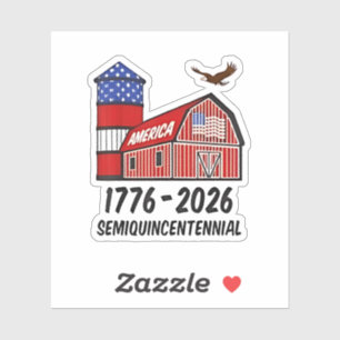 USA Semiquincentennial 250th Anniversary 1776–2026 Sticker