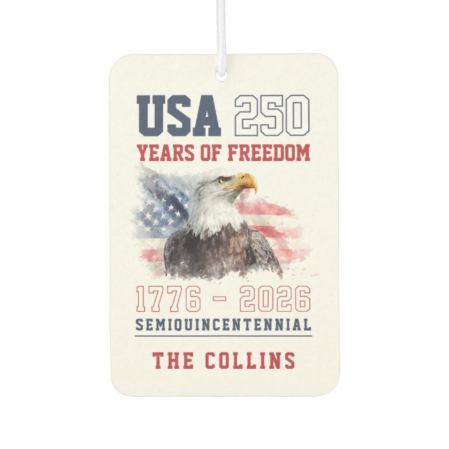 USA Semiquincentennial America's 250th Anniversary Air Freshener (Front)