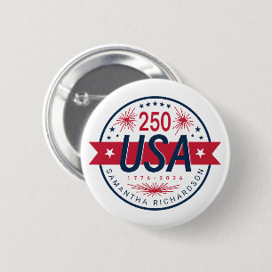 USA Semiquincentennial America's 250th Anniversary Button