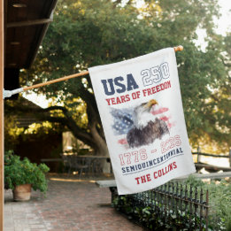 USA Semiquincentennial America's 250th Anniversary House Flag