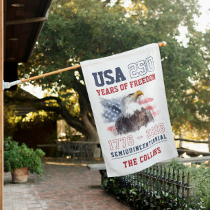 USA Semiquincentennial America's 250th Anniversary House Flag