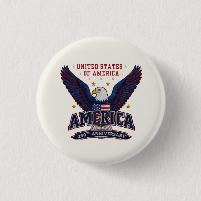 USA  Semiquincentennial Celebration  Button (Front)