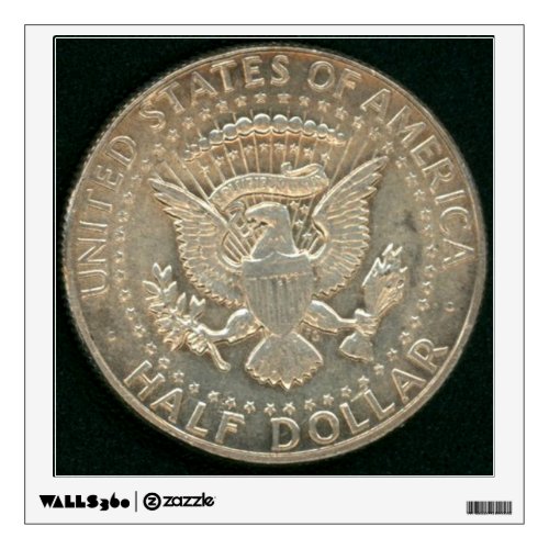 USA Silver Coin Kennedy Half Dollar 1967 _ Eagle _ Wall Decal