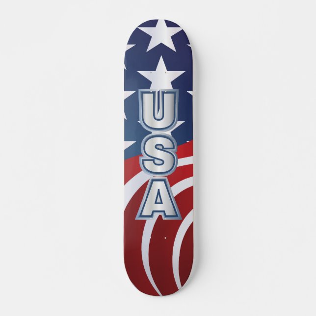USA SKATE SKATEBOARD DECK (Front)