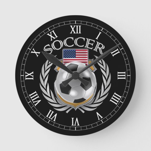 USA Soccer 2016 Fan Gear Round Clock