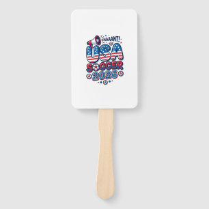 USA Soccer 2026 Soccer Bold Country Typography Tra Hand Fan